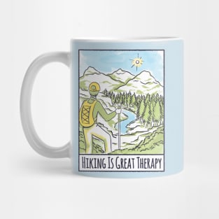 hiking is a therapy Mug